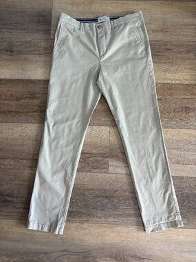 Original Penguin Slim Fit Khaki Chino Pants Men’s 34x32 Classic Beige Casual Dre